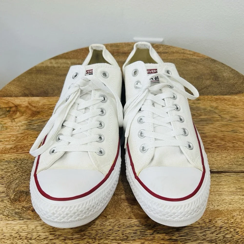 Converse Chuck Taylor All Star Low Top Canvas Sneaker White Lace Up Men 11.5